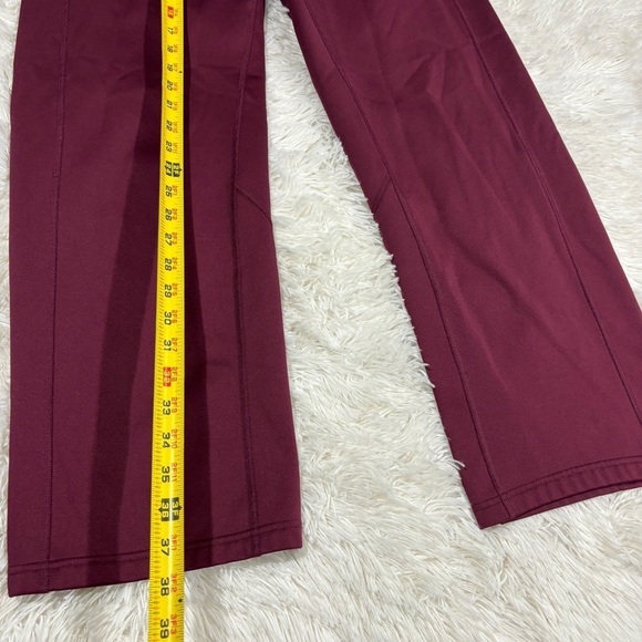Nike Women's Therma Training Pants Burgundy/White Dri-Fit (867372-669) Size M - Picture 3 of 13